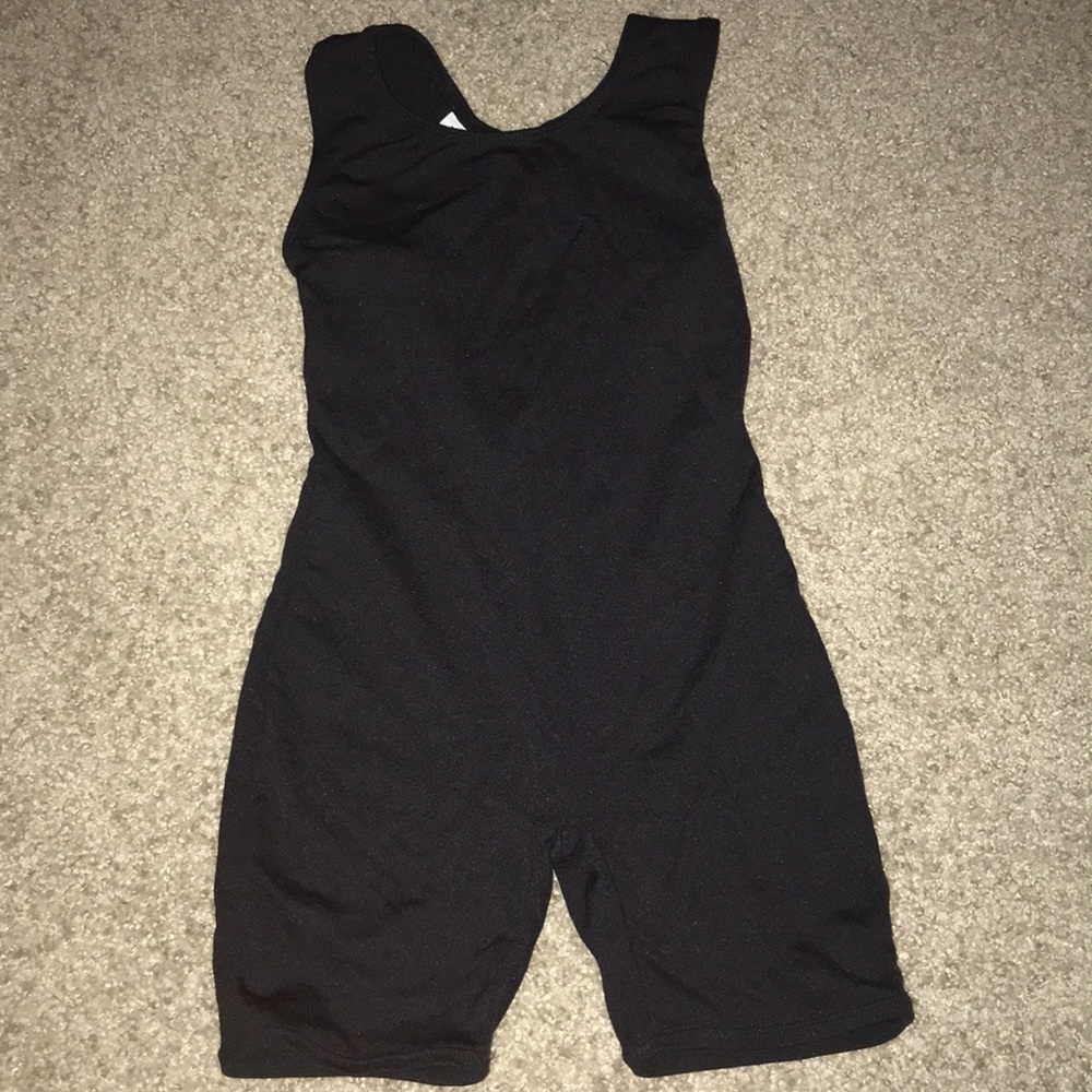 Girls Gymnastics/Dance Black Leotard 6/7